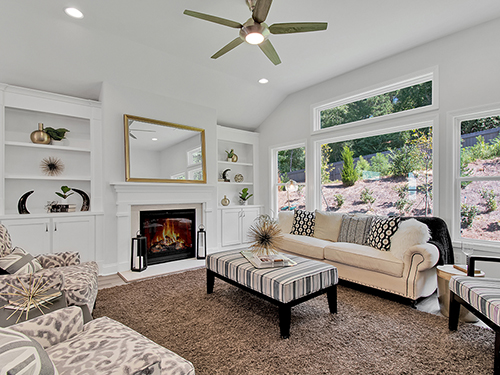 Great Room of the Bailey Homeplan at Westbrook>
